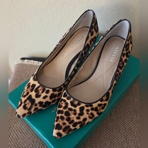 Leopard Print Pointed Toe Jeules Pumps